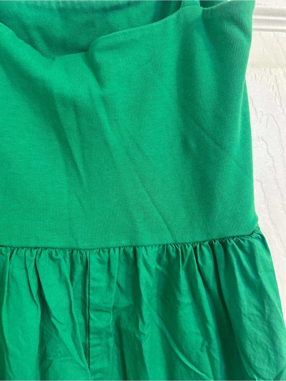 Kelly Green Mixed Media thin-Strap Maxi Dress - Picture 4 of 5